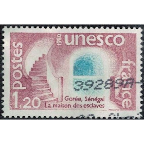 France 1980 Oblitéré Used Unesco Gorée Sénégal La Maison Des Esclaves Y&t Fr 60 Su