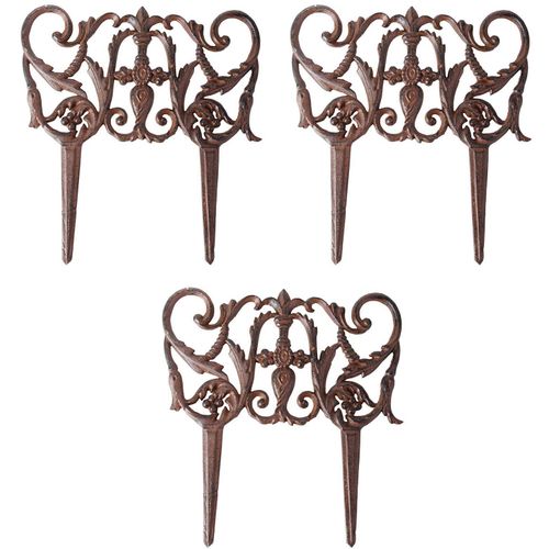 Bordurette En Fonte Elegance (Lot De 3)