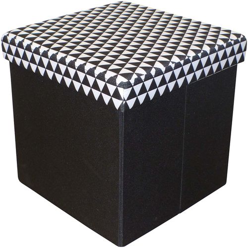 Pouf Coffre Carré Pliable Scandinave
