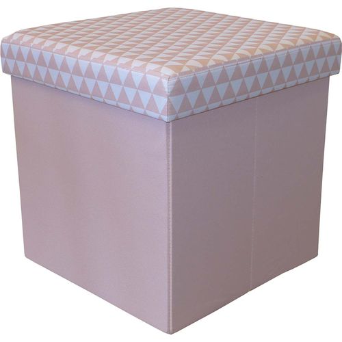 Pouf Coffre Carré Pliable Scandinave