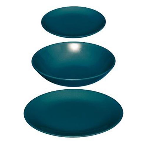Service De Table 18 Pièces "Colorama" 26cm Bleu