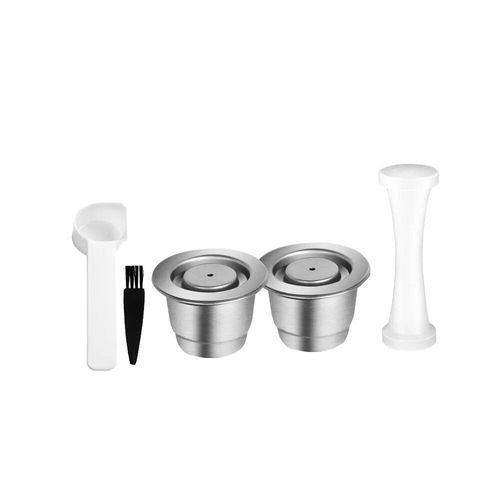 capsules de recharge pour Nespresso,tasses à expresso en acier inoxydable,dosettes de café réutilisables avec dosage doseur Lattissima Touch #F