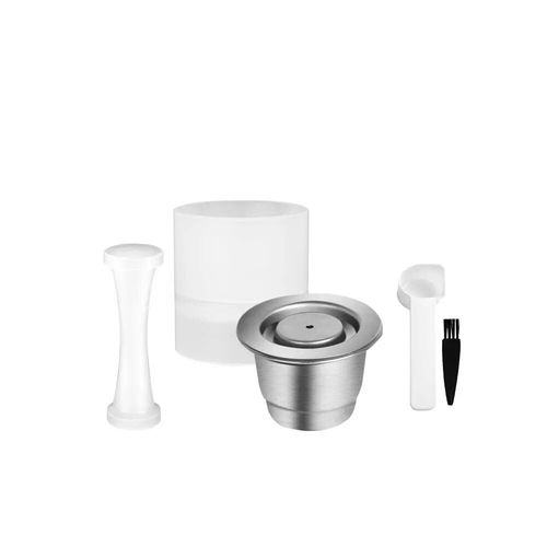 capsules de recharge pour Nespresso,tasses à expresso en acier inoxydable,dosettes de café réutilisables avec dosage doseur Lattissima Touch #D