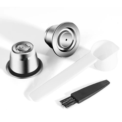 capsules de recharge pour Nespresso,tasses à expresso en acier inoxydable,dosettes de café réutilisables avec dosage doseur Lattissima Touch #I