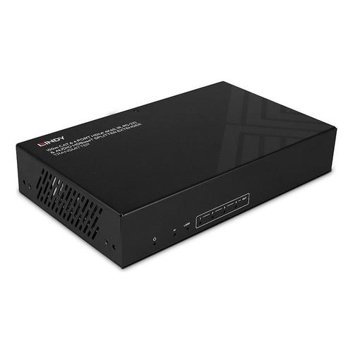 LINDY Extender - Répartiteur vidéo/audio - émetteur - RS-232, HDMI, HDBaseT - plus de CAT 6 - 4 ports - jusqu'à 100 m