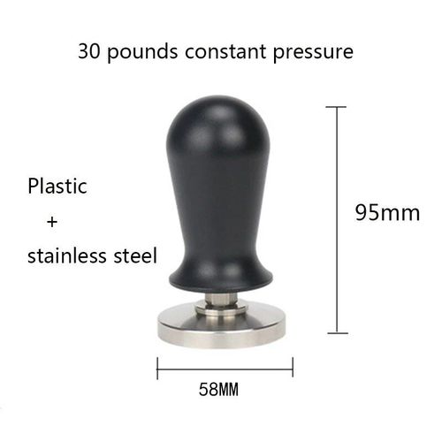 Poignée de machine à café à double oreille en acier inoxydable,filtre sans fond,porte-filtre pour Rocket Expobar E61,Cemilai,Rancilio,58mm - Type 58mm coffee tamper