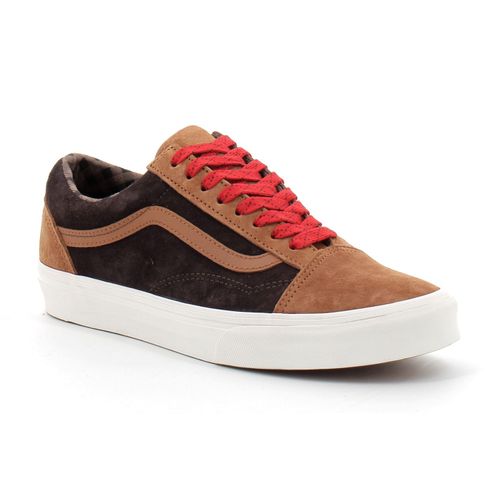 Vans Chaussures Basses Lacets En Daim Pour Adulte Old Skool Marron