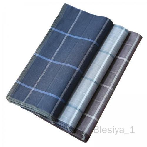 Blesiya 2xpattern Pocket Square Mouchoir Hankie Treillis Costume Hommes Affaires Mariage