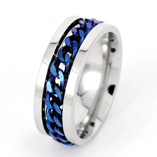 Bague Rotative En Acier Au Titane Gothique Classique Pour Hommes Et Femmes,Bague Spinner,Ouvre-Bouteille,Bijoux Fantaisie