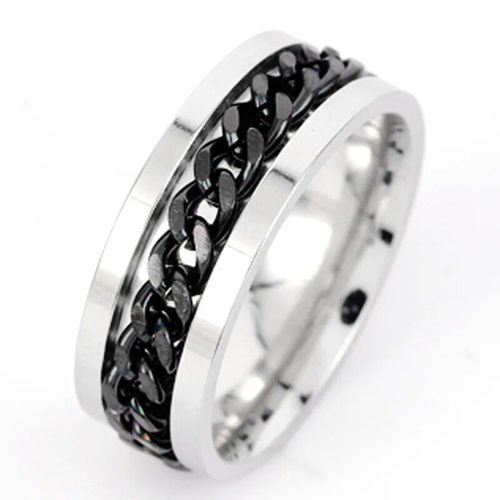 Bague Rotative En Acier Au Titane Gothique Classique Pour Hommes Et Femmes,Bague Spinner,Ouvre-Bouteille,Bijoux Fantaisie