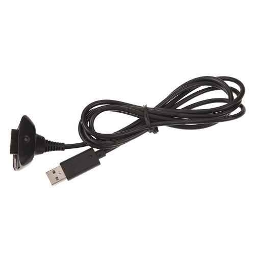 Manette De Jeu Sans Fil Avec Câble De Chargement Usb De 1.5m, Joystick, Chargeur D'alimentation Pour Xbox 360