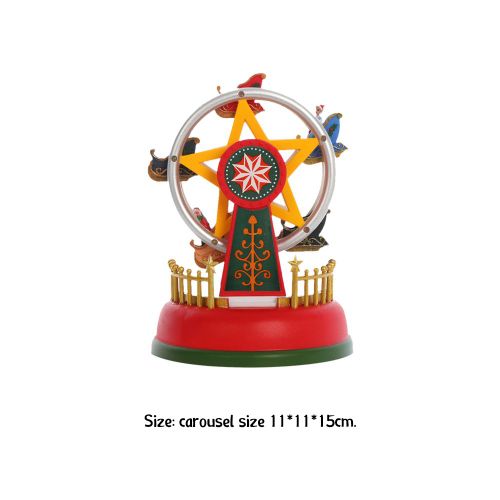 Boîte À Musique Carrousel Avec Lumiière Led, Décoration D'ambiance De Festival, Maison, Cadeau D'anniversaire Ou De Vacances Pour Enfants