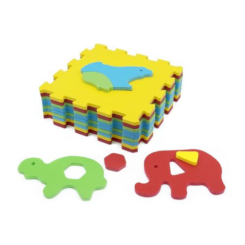 LUDI Tapis dalles en mousse animaux pas cher 