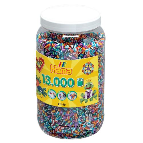 Hama Midi Pot 13000 Perles Mélange Bicolore