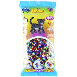 Sachet de 6000 perles midi multi-couleurs -