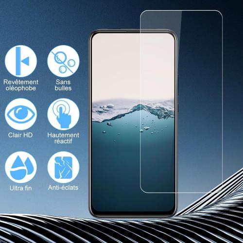 Vitre Protection Pour Huawei P Smart Z Verre Trempé, 3 Pièces Protege Ecran [Dureté 9h][Ultra Hd Claire][Anti Rayures] Ecran Protection