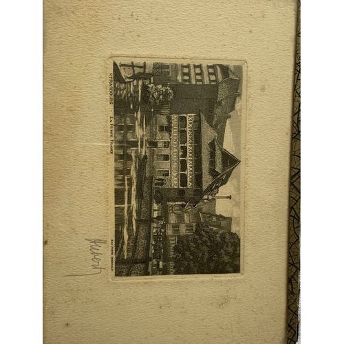 Hubert, Strasbourg, La Petite France, Eau Forte, Original Signé