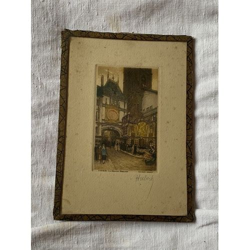 Hubert, Eau Forte, La Grosse Horloge, Rouen
