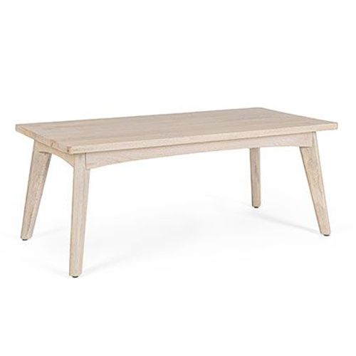 Table Basse 115x55x45 Cm En Manguier Blanchi - Modjo