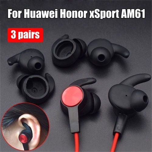 Écouteurs Bluetooth en Silicone souple, 3 paires, oreillettes, coussinets, antichoc, S/M/L, pour Huawei Honor xSport AM61