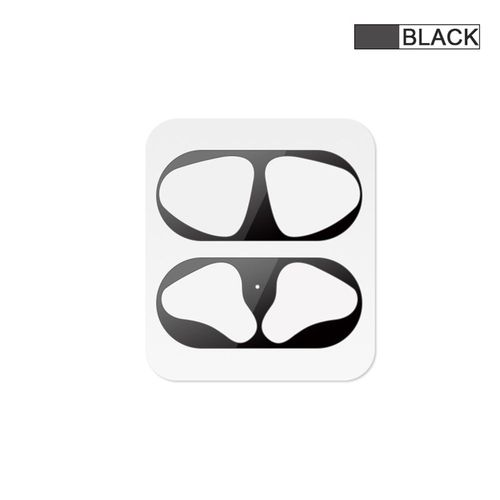 Housse de protection Ultra fine pour AirPods, 1 ensemble, Film métallique autocollant, rasoir de fer, étui anti-poussière, accessoires pour écouteurs