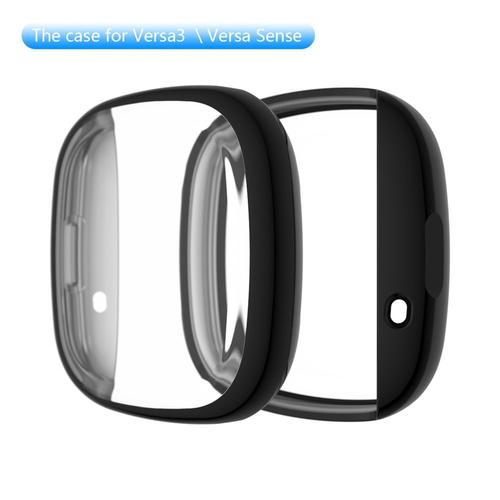 Coque De Protection D'écran Pour Fitbit Versa 3 Fitbit Sense, Protection Complète En Tpu Souple, Ultra Mince, Hd, Transparente, Anti-Rayures, Nouvelle Collection