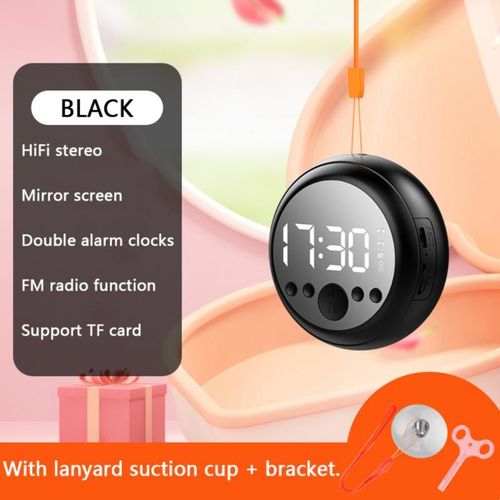 Haut-parleur Bluetooth Z2 Portable, haut-parleur HIFI stéréo, caisson de basses, Bluetooth 5.0, forme ronde, miroir, réveil, Support 5W, carte TF