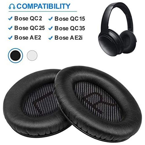 1 paire de coussinets d'oreille souples en mousse à mémoire de forme, accessoires pour casque Bose QC2/QC15/QC25/QC35/AE/2/2i/2w