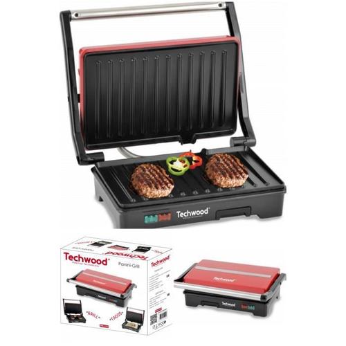 APPAREIL Grill Viande Panini Bac récupérateur de graisse Plaque anti-adhésive 750W Haute qualité