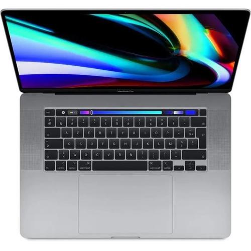 MacBook Pro Touch Bar 16"Core i9 2,4 Ghz 64 Go 1 To SSD Gris sidéral (2019) - Batterie Neuve - Reconditionné - Très bon état