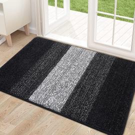 Tapis d'intérieur noir 20x32 - tapis d'entrée imperméable