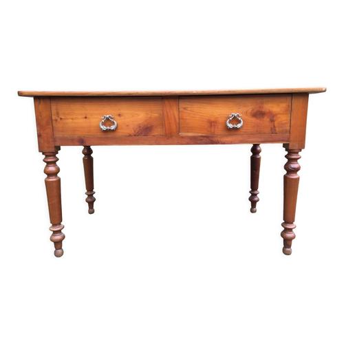 Table De Ferme De Style Louis Philippe En Merisier Massif Bois