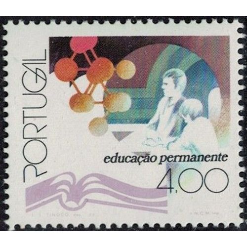 Portugal 1977 Neuf Enseignement Permanent Atomes Et Personnes Y&t Pt 1349 Su