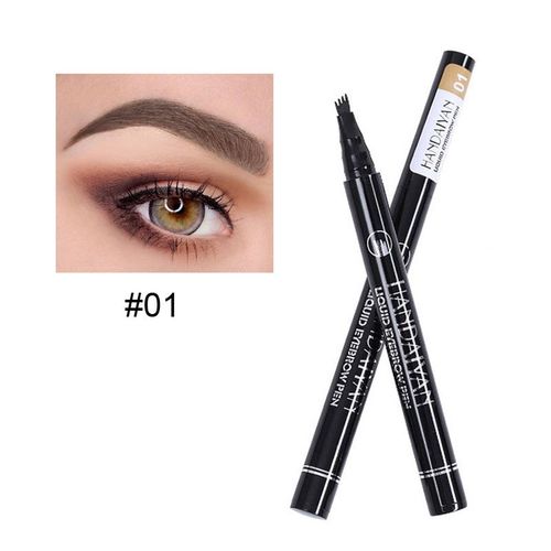 Crayon À Sourcils Imperméable À 4 Têtes, Maquillage Professionnel, Fin, Liquide, 5 Couleurs 