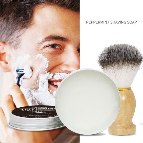 Savons De Beauté Pour Hommes Parfumés À La Menthe, Mousse En Boîte D'aluminium De Regina, Doux Et Non Unis Issant, Soins De La Peau Naturels Faits À La Main, 60g 