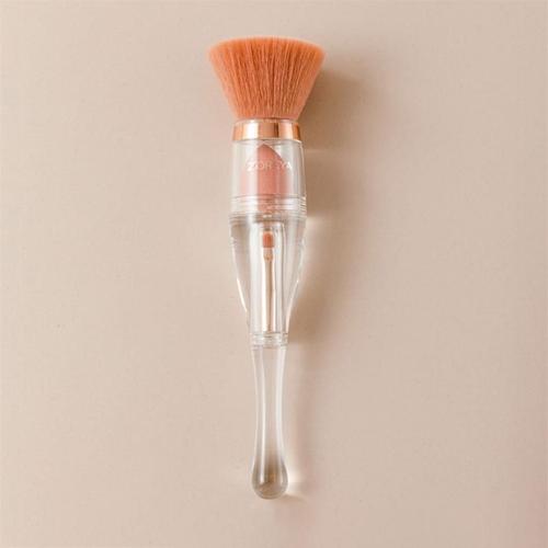 Ensemble De Pinceaux De Maquillage 3 En 1 + Éponge Bouffante, Brosse Pour Poudre Libre, Correcteur De Fond De Teint, Brosse Pour Ombre À Paupières 