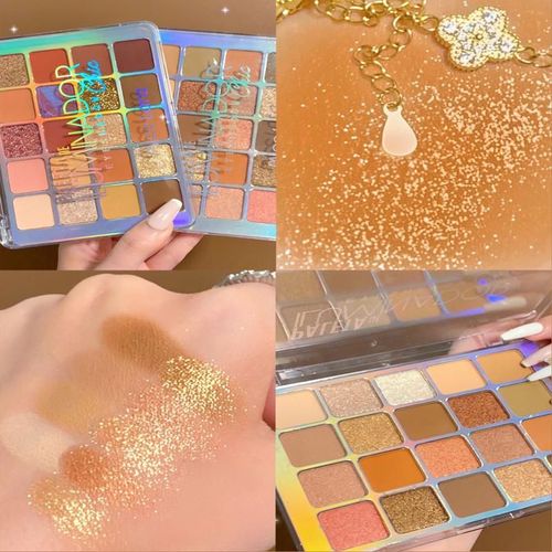 Palette D'ombres À Paupières, 20 Couleurs, Nacrées, Scintillantes, Mates, Faciles À Colorer, Résistantes À L'eau, Maquillage, Cosmétiques, Tslm1 