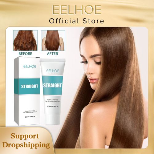 Eelbathroom E Kerbrian-Crème Lissante Professionnelle Pour Cheveux Abîmés, Traitement Lissant Plus Rapide, Soin Des Cheveux Bouclés, 10000 Rations 