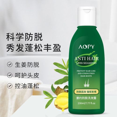 Shampooing Anti-Perte De Cheveux, Contrôle De L'huile, Volumisant Et Nourrissant, Huiles Essentielles Au Gingembre 