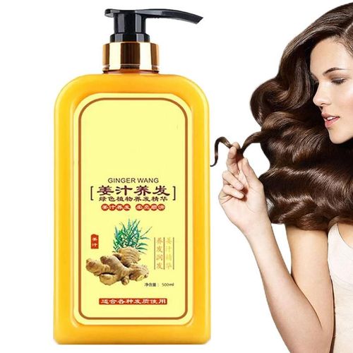 Shampooing Anti-Perte De Cheveux Au Gingembre, 500ml, Repousse Les Cheveux, Démange Le Cuir Chevelu 