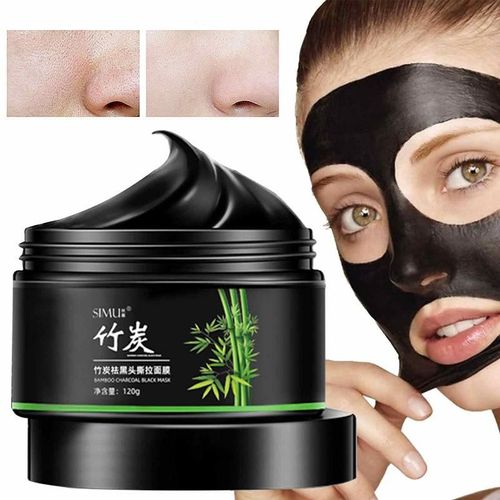 Masque Facial Au Charbon De Bambou Pour Femmes Et Filles, Dissolvant De Points Noirs, Noir De Carbone, Masque De Boue Éplucheuse, Nettoyage En Profondeur Des Pores, Couverture Qualifiée Ale 
