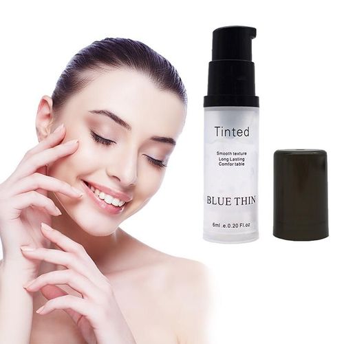 Fond De Teint Bleu Fin Pour Femmes, 6ml, Crème D'isolation, Éclaircissante Et Hydratante, Base De Maquillage Pour Le Visage 