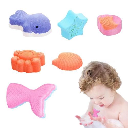 Bombes De Bain À Bulles Pour Filles, Huiles Essentielles, Faites À La Main, Organiques, Pour Femme, Petite Amie, Anniversaire, 6 Pièces 