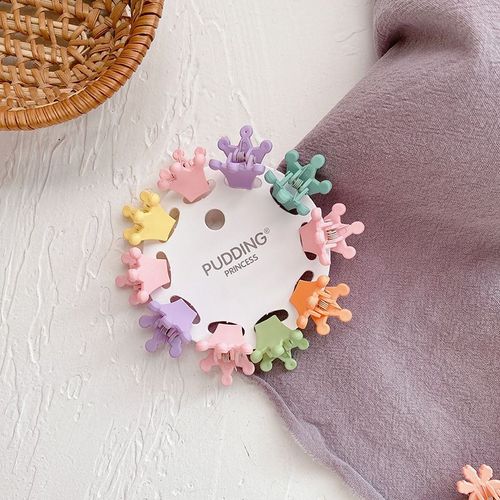 Pinces À Cheveux Pour Filles, 10 Pièces/Ensemble, Jolies Fleurs Étoiles Mickey, Petites Griffes Pour Enfants, Épingles À Cheveux Colorées, Crabe, Accessoires De Mode 