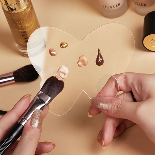 Palette Acrylique En Forme De Papillon, Spatule, Tige De Gel, Fond De Teint, Ombre À Paupières, Mélange De Pigments Pour Maquillage, Nail Art, Outils De Manucure 
