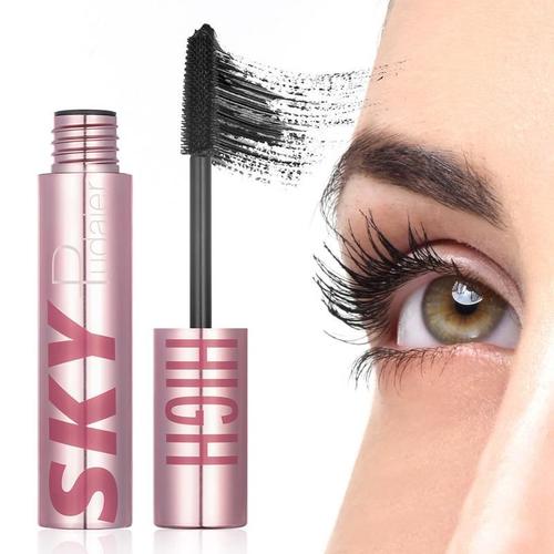 Mascara Noir Pour Maquillage Des Cils, Mascara Naturel, Résistant À L'eau, Dure Longtemps Et Sans Trempage, Volume Et Longueur Des Cils Noirs, Pour Femmes 