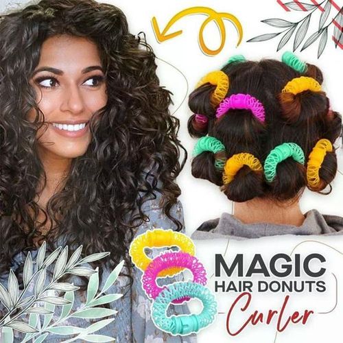 Bigoudi À Donuts Pour Femmes, Outil De Coiffure, Rouleau De Coiffure, Boucles En Spirale Sans Chaleur, Accessoires Pour Cheveux, Diy, Nouveauté 