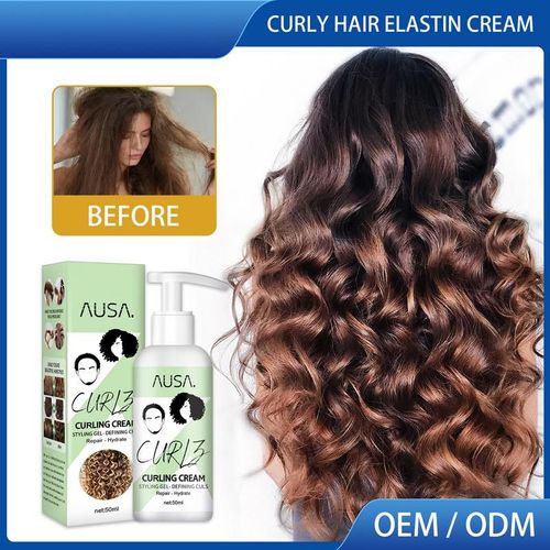 Crème Coiffante Pour Cheveux Bouclés Pour Femmes, Cheveux Élastiques, Cheveux De Bain Extensibles, Légers Et Hydratants, Curl Defining, 50ml 