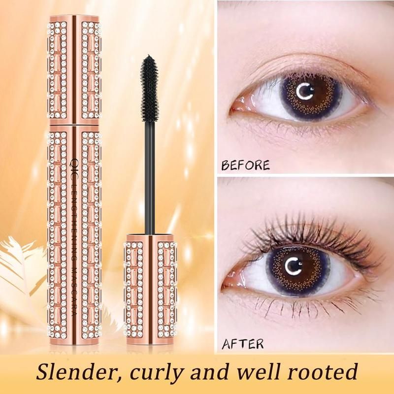 Mascara Imperméable En Fiber De Soie, 4d Flash, Épais Et Allongés, Extension De Cils, Cosmétique, Cils Noirs 