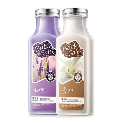 Gel Douche Hydratant, Sel De Bain, Nettoyant Pour La Peau, Nourrissant, Lait Blanchissant, Lavande, Soins Pour La Peau 